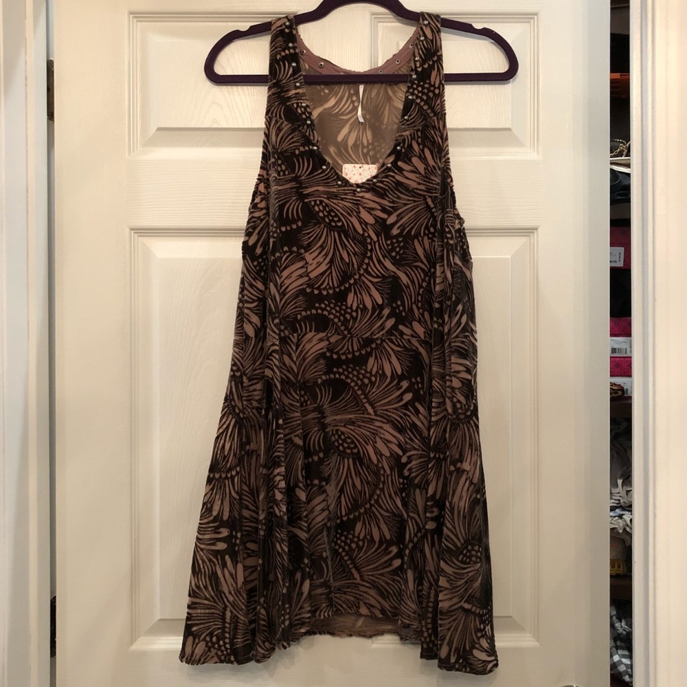Free People Swing Dress Velvet Size Medium
